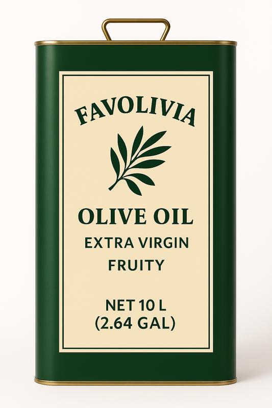 Favolivia Extra Virgin Fruity Olive Oil – Authentic Tunisian Quality - 10L