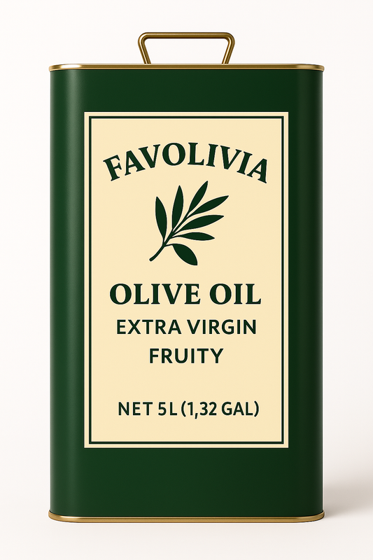 Favolivia Extra Virgin Fruity Olive Oil – Authentic Tunisian Quality - 5L
